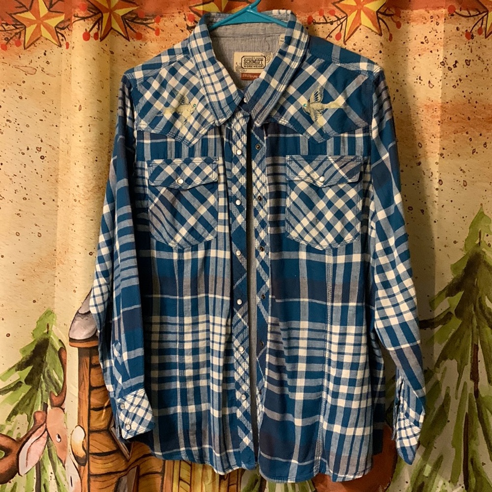 C.E Schmidt Workwear / good condition / long sleeve w/snap closures